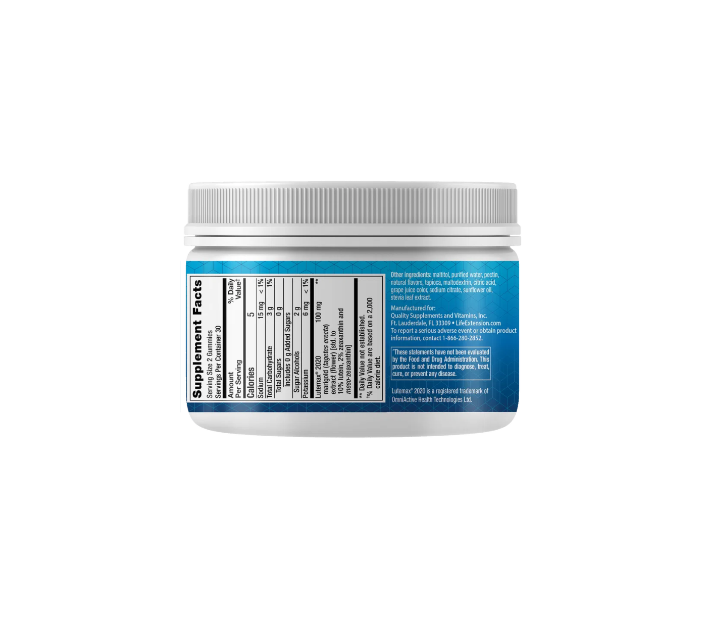 Life Extension Gummy Science™ Digital Eye Support, 60 Fruchtgummis Augen-Nährstoffe zum Filtern von blauem Licht, Fakten