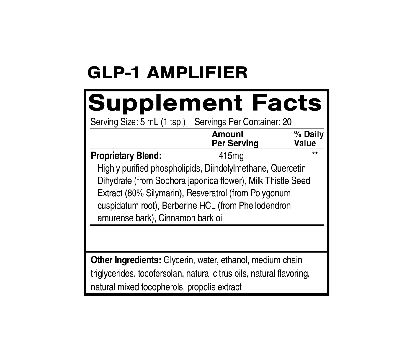 Quicksilver Scientific GLP-1 Amplifier, 100 ml liquid to help you reach a ketogenic fat-burning state faster, facts