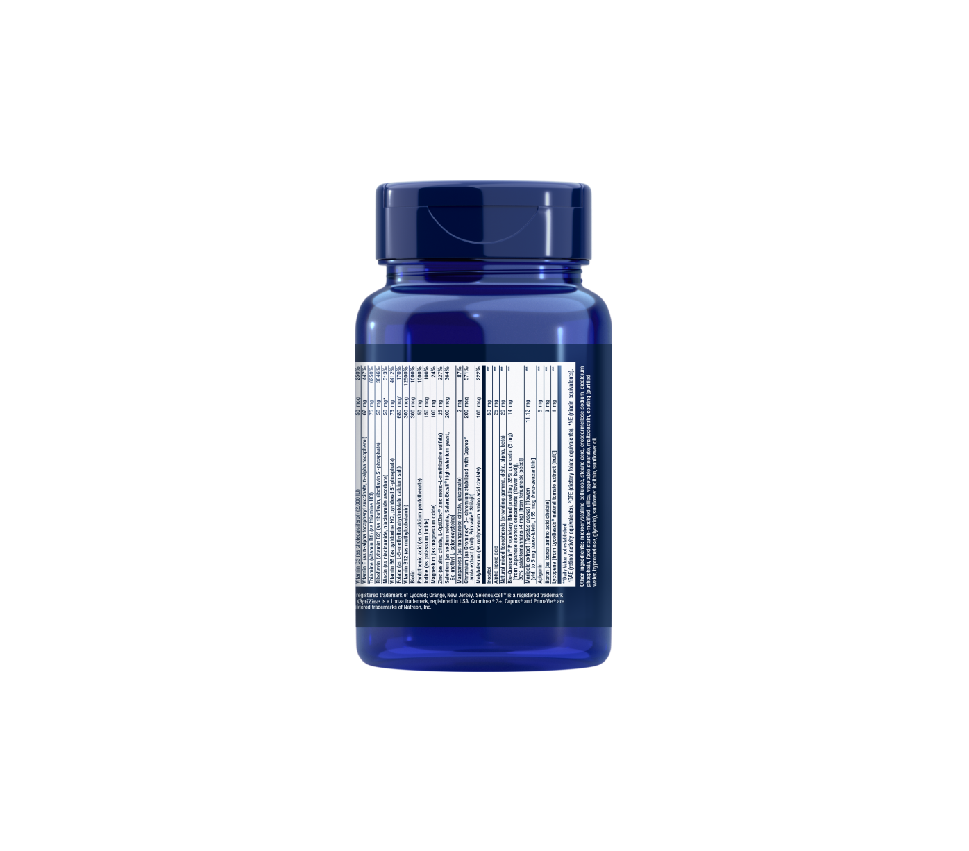 Life Extension Two-Per-Day 60 tablets for essential needs of quality vitamins, minerals, antioxidants for good health, facts