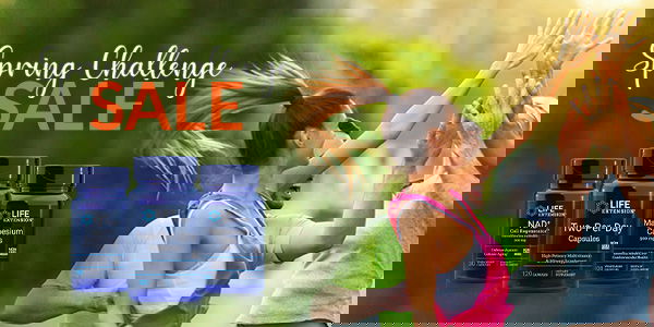 Improve your health and get energy - spring sale on supplements from Life Extension