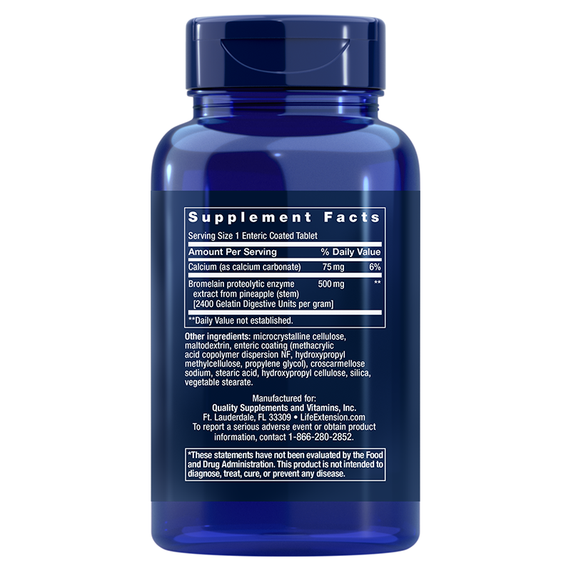 Bromelina con recubrimiento especial Absorción óptima